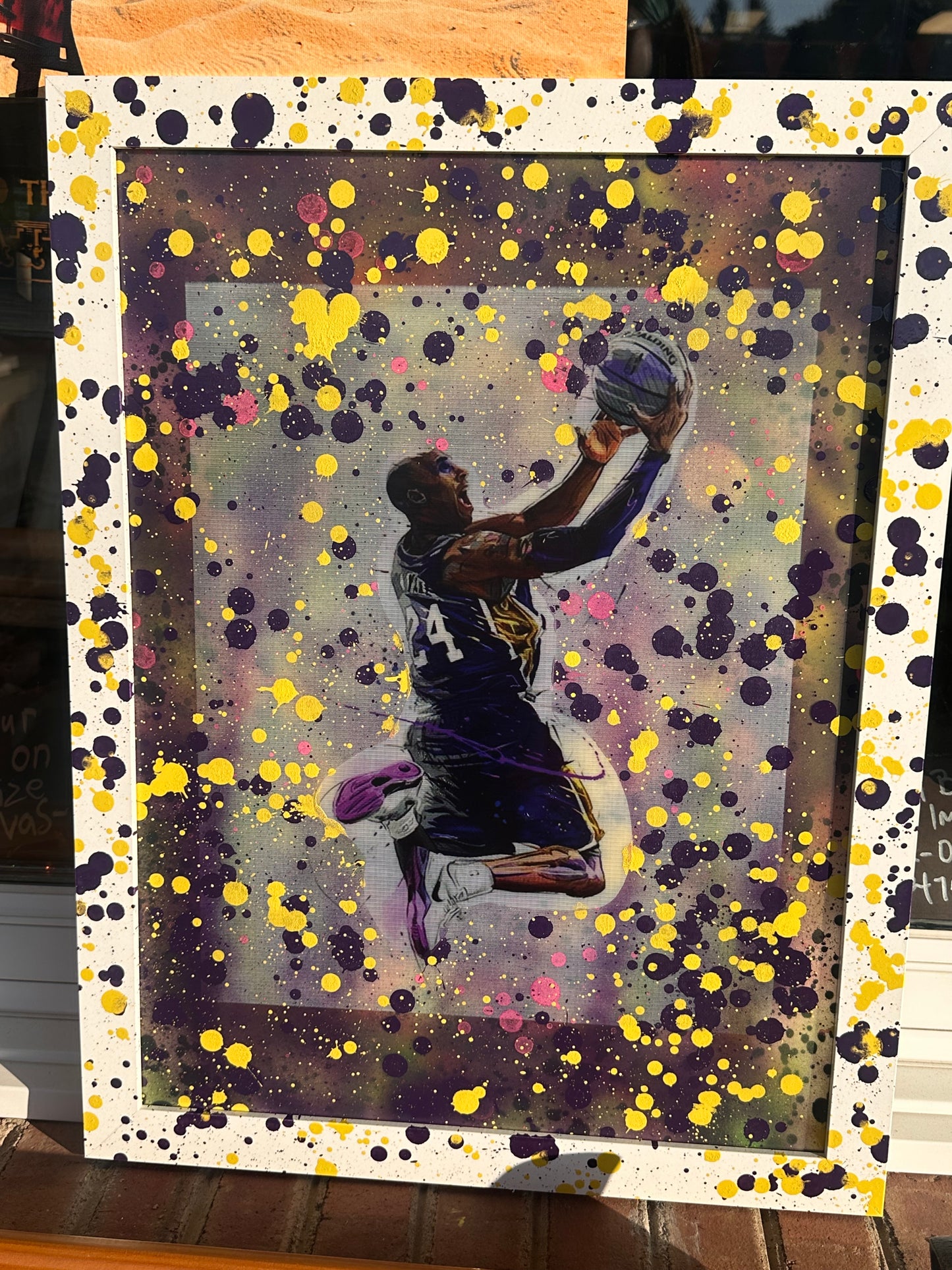 18 by 24 inch Kobe Bryant Floating Frame