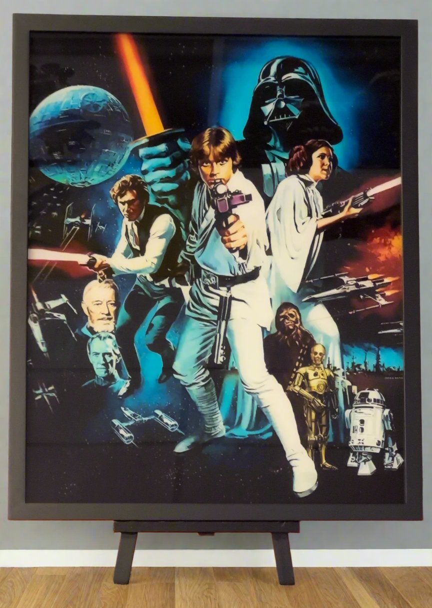 Star Wars  Direct to Glass Framed ART