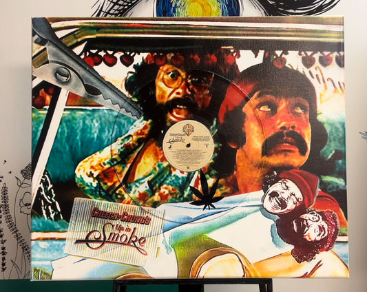 Cheech & Chong - Up In Smoke Vinyl Art Canvas